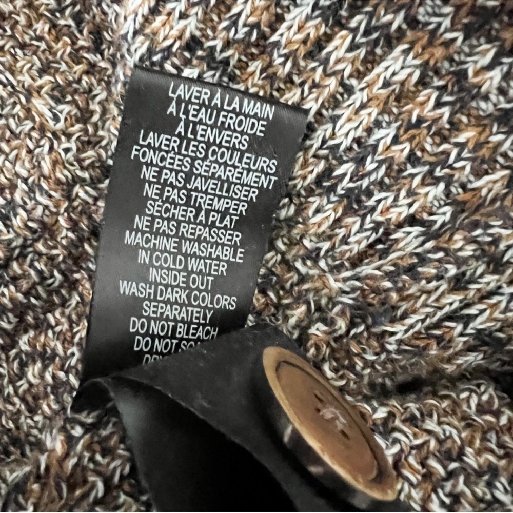 Le 31 by Simons Men’s Knit Cardigan Sweater Size M Brown Textured - Picture 9 of 12